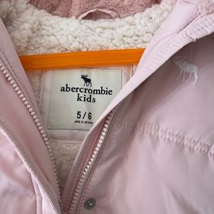 Pink A&F girls winter coats